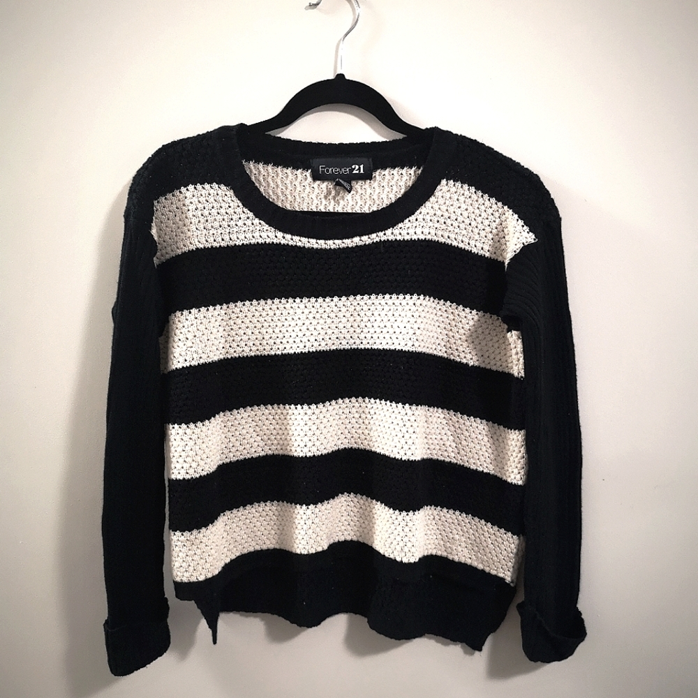 Forever 21 women's striped knit sweater